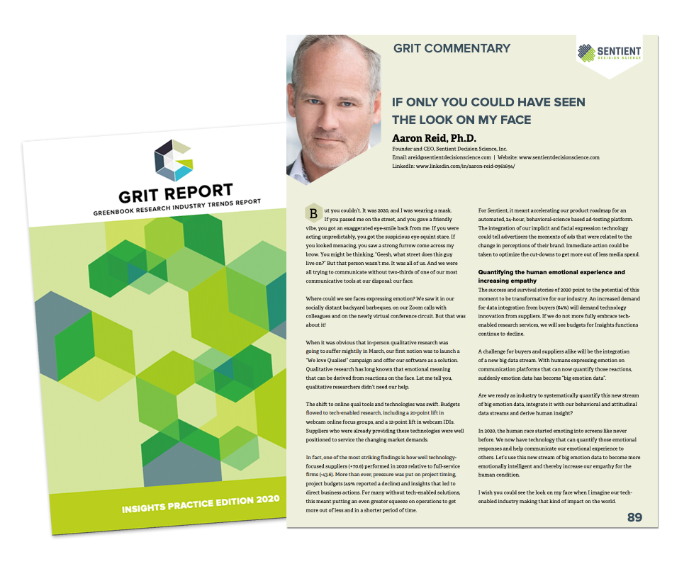  GreenBook’s GRIT Insights Practice Edition 2020.