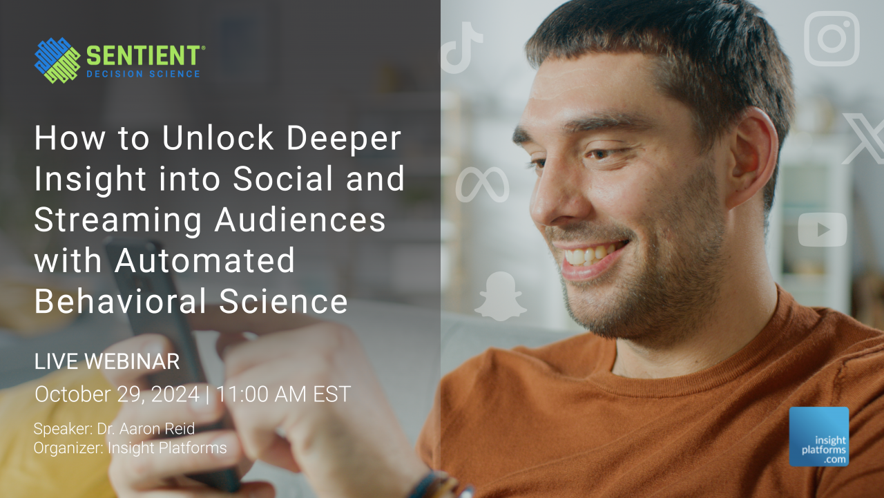 Sentinent Event How to Unlock Deeper Insight into Social and Streaming Audiences with ...